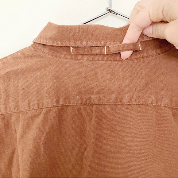 Banana Republic • Organic Cotton Button Down in Burnt Orange - Picture 8 of 10